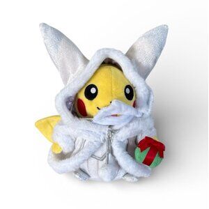 Pokémon Center Original Stuffed Plush Pikachu Santa Frosty Christmas No Tag